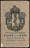 Die Donau. Bp., Verlag der Königlich Ungarischen Fluss- und Seeschiffahrts-Aktiengesellschaft. Kiadói papírkötés, kopottas állapotban.
