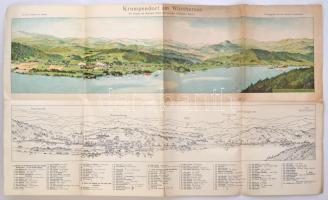 cca 1910 Krumpendorf a Wörthi tónál / cca 1910 Krumpendorf am Wörthersee map 75x45 cm
