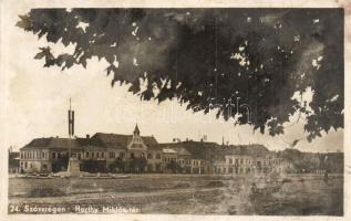 15 db RÉGI fekete-fehér történelmi magyar városképes lap, vegyes minőség / 15 pre-1945 historical Hungarian town-view postcards, mixed quality