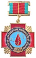 Szovjetunió 1986. "Csernobili likvidátor" kitüntetés eredeti mellszalaggal T:1- Soviet Union 1986. "Chernobyl Liquidator Medal" decoration on original ribbon C:AU