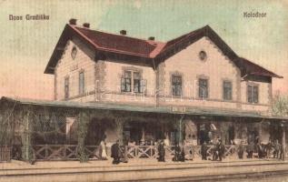 Újgradiska, Nova Gradiska; Vasútállomás / Kolodvor / railway station (EK)