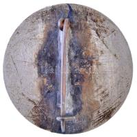 Sződy Szilárd (1878-1939) 1938. "Egyesült erővel" ezüstözött fém jelvény (24,5mm) T:2