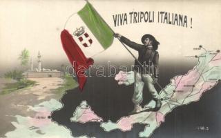 Viva Tripoli Italiana / Italian patriotic propaganda from Italian Tripolitania