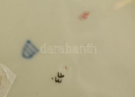 1827 Royal Vienna (Alt Wien) dísz tányér, kézzel festett, jelzett, kopott,  d:22 cm / Royal Vienna (...