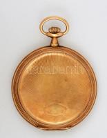 cca 1920 Pacific svájci dupla fedelű 14 K arany zsebóra, La Heutte jelzett szerkezettel, másodpercmu...