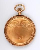 cca 1920 Pacific svájci dupla fedelű 14 K arany zsebóra, La Heutte jelzett szerkezettel, másodpercmu...