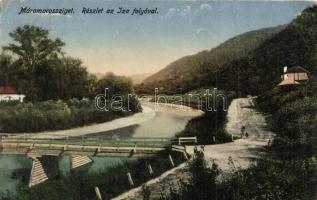 Máramarossziget, Sighetu Marmatiei; Iza folyó, híd / river, bridge (EB)