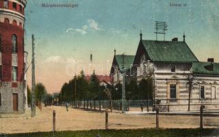 Máramarossziget, Sighetu Marmatiei; Lónyay út, Magyar Közművelődési Palota / street, cultural palace (EK)