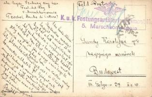 Shkoder, Shkodra, Scutari; K.u.K: Festungsartillerieregiment N. 5. Marschkompagnie