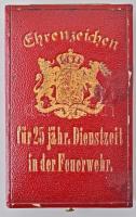 Német Államok / Bajorország ~1885. "25 éves szolgálati időért" aranyozott fém kitüntetés s...