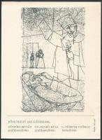 1983 Meghívó Kondor Béla Erzsébetvárosi Kisgalériában rendezett kiállításának megnyitójára