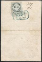 1866 Igazolási jegy bányász részére