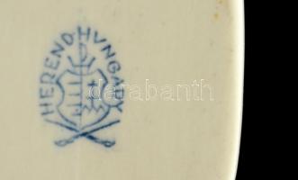 Herendi Viktória mintás cipő, kézzel festett, jelzett, hibátlan, h:10 cm, m:5 cm