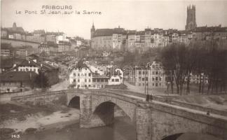 Fribourg, le Pont St. Jean sur la Sarine / bridge