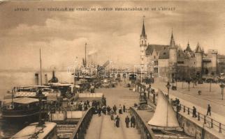 Antwerpen, Anvers; Steen, Ponton Embarcadere et de lEscaut / port (EK)