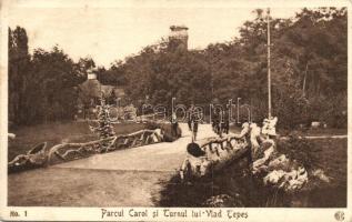 Bucharest, Parcul Carol si Turnul Iui Vlad Tepes / park, tower