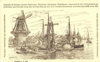 Krimpen aan de Lek, Dutch art postcards s: Eug. Rensburg