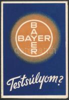 Bayer gyógyszeres testtömegmérő reklámlap
