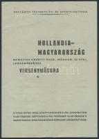 1953-54 Úszó, atlétikai es vízilabda. Magyarország és más országok közötti mérkőzések műsorfüzetei, ...