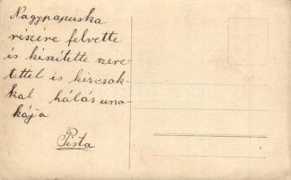 1917 Ruttka, Vrutky; Konyhakert, gyümölcsöskert, locsoló hölgy / garden, watering woman, photo (EK)