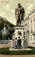 Herkulesfürdő, Baile Herculane; Herkules szobor / statue (ragasztónyom / gluemark)