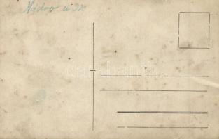 Budapest V. Nádor utca 32. Ham János borozója, az üzlet előtt katonák, photo (fa)