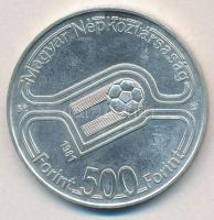 1981. 500Ft Ag "Labdarúgó Világbajnokság 1982 - 3 játékos" plasztik tokban T:BU