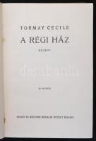 Tormay Cecile A régi ház. Budapest, 1939, Singer és Wolfner Irodalmi Intézet. Félvászon kötésben, jó állapotban.