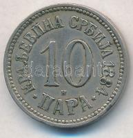 Szerbia 1884H 10p Cu-Ni T:2
Serbia 1884H 10 Para Cu-Ni C:XF