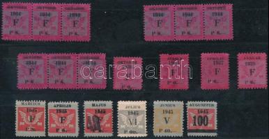 1936-1945 19 db vasutas bélyeg