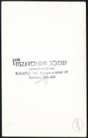 cca 1960 Tiszavölgyi József (1909-?) pecséttel jelzett vintage fotóművészeti alkotása, 9x14 cm