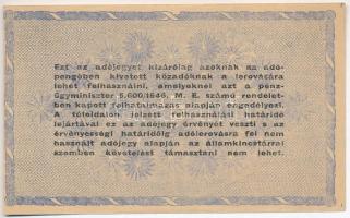 1946. 10.000.000AP fordított címer, vízjeles papíron T:II
Adamo P54h