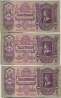 1930. 100P (7x) sorszámkövetők T:II,III