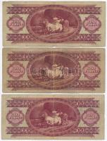 1949. 100Ft (3x) T:III,III-