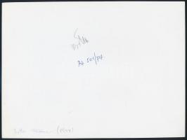 cca 1947 Botta Ferenc (1919-1968) aláírt vintage fotóművészeti alkotása, 18x24 cm