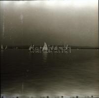 cca 1930 Budapest, élet a Dunán és a két partján, korabeli vintage negatívokról készült 11 db mai nagyítás, 13x18 cm