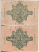 Német Birodalom 1906. 50M + 1910. 50M T:III
German Empire 1906. 50 Mark + 1910. 50 Mark C:F