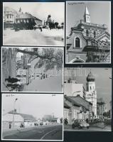 cca 1978 Kecskeméti városképek, 13 db vintage fotó Vincze János (1922-1998) hagyatékából, 8,5x11,5 cm