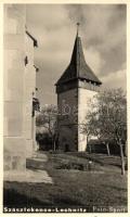 Szászlekence, Lekence, Lechnitz, Lechnita; Lutheránus templom / church, Foto Sport