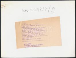 cca 1972 Budapesti fényképek, az egyik feliratozva, 4 db vintage fotó, 18x24 cm