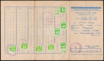 1973 TF bélyeglap 22 bélyeggel