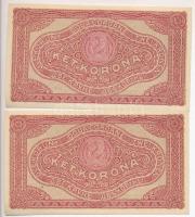1920. 2K "2ab001" sorozatszámmal, csillagos sorszám, sorszámkövetők (2x) T:I,I-