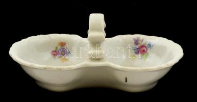 Zsolnay, fűszertartó, matricás, kopott, hibátlan, jelzett. 13 cm