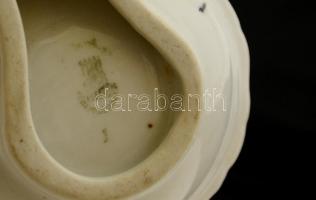 Zsolnay, fűszertartó, matricás, kopott, hibátlan, jelzett. 13 cm