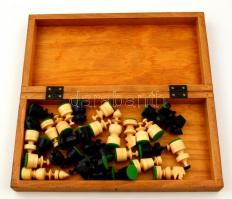 Fa sakk készlet kompletten / Set of wood chess