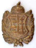 XIX. sz. Bronz magyar címer veret 8 cm