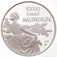 2015. 10.000Ft Ag "Csók István 1865-1961" (24g/0.925) T:PP