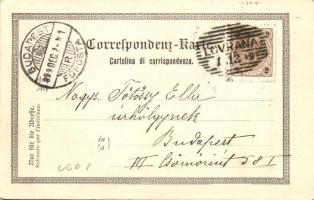 1899 Moscenice (Moschienizze), látkép, kikötő, Edgar Schmidt kiadása / general view, port (EK)