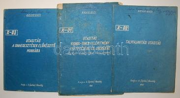 BHÉV pélyafenntartás füzet 3db