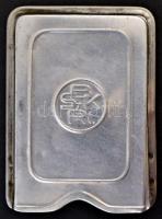 cca 1940 BSZKRT fém bérletigazolvány tartó